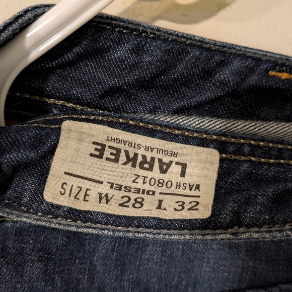 Vintage Diesel Y2K Straight Fit Navy Blue Jeans - 28x32 - Picture 5 of 5